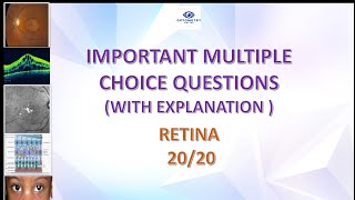 IMPORTANT MCQ QUESTIONS OPHTHALMOLOGY RETINA optometry aiims refractionist eto ophthalmology [upl. by Einwat]