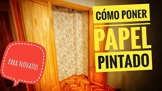 ✅ ¿CÓMO PONER PAPEL PINTADO tutorial para novatos  Trucos y consejos [upl. by Maharva729]