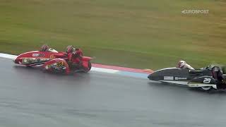 2024 Express Tyre Service British Sidecars  Knockhill  Race 2 highlights [upl. by Ahtebat]