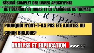 livres apocryphes lévangile de Judas et lévangile de Thomas résumés [upl. by Matthieu]