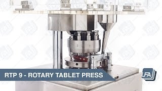 RTP 9 Rotary Tablet Press  LFA Tablet Presses [upl. by Macdonald]