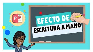 Cómo hacer efecto de mano escribiendo en POWERPOINT EFECTO DE ESCRITURA A MANO✍💻 [upl. by Hesler]