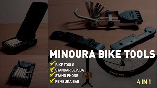 Minoura Bike tools multifungsi  Bisa jadi standar sepeda [upl. by Aihtibat]