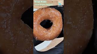 Krispy Kreme Original Glazed Doughnut  Freeze Dried Rehydrated and Cooked [upl. by Einahc]