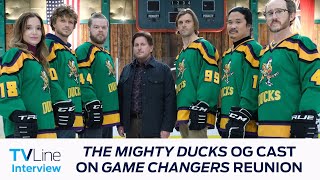 The Mighty Ducks OG Cast On Reuniting With Emilio Estevez in Game Changers  TVLine Interview [upl. by Asemaj]