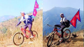 NEPAL KO JANDA FARFARUDAII🇳🇵❤️ CYCLE RIDE🚴‍♂️ BABAL MAJA VAYO KTA HARU SANGA🇳🇵🥰🙏 rvrajvlog [upl. by Neelehtak]