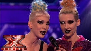 Blonde Electra leave the competition  Live Results Wk 1  The X Factor UK 2014 [upl. by Valeta]