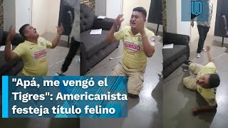 😂🤭 Americanista llora por el título de Tigres quotApá me vengó el Tigresquot 😂🤭 [upl. by Nitsur]