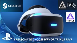 Trinus psvr vs IVRY  Which is the best to play games at pc with PSVR  English version 2022 updated [upl. by Dewees]