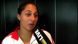 Tamira Paszek vor dem FED CupDuell gegen die Schweiz [upl. by Ulberto]