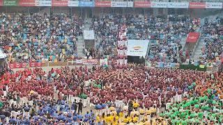 7de8 dels Castellers de Lleida a la sessió de dissabte del Concurs 2 [upl. by Aivatco345]