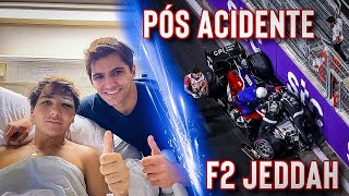 PÓS ACIDENTE de ENZO FITTIPALDI na F2 em JEDDAH [upl. by Erik]