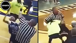 INTENSE Brawl Breaks Out During Girls Basketball Game [upl. by Shaffert]