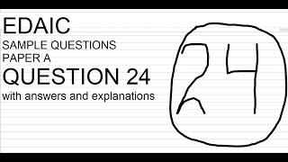 EDAIC Paper A Question Q 24 [upl. by Rakia]