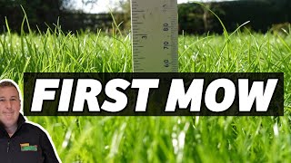 How to look after a NEW LAWN When to cut it for the first time [upl. by Ellegna945]