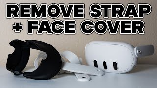 How to Remove Meta Quest 3 Strap  Face Cover Tutorial [upl. by Aitnyc]