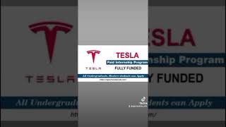 Tesla Internship Program 20242025 Fully Funded [upl. by Ateloj]