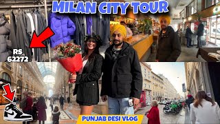 Milan City Tour in italy 🇮🇹  Punjabi desi vlog  Indian 🇮🇳 embassy in Milan City 2025vlog [upl. by Haleemak]