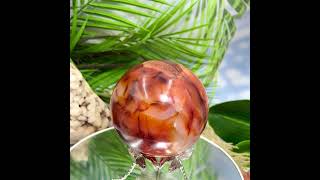 Carnelian with Quartz Sphere Healing Crystal Ball 1391g 100mm [upl. by Gies]