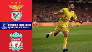 Benfica vs Liverpool Extended Highlights  UCL QuarterFinals  Leg 1  CBS Sports Golazo [upl. by Idzik484]