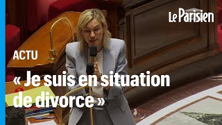 L’émotion d’Agnès PannierRunacher contrainte d’évoquer son divorce dans l’hémicycle [upl. by Ikey751]