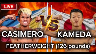 CASIMERO VS KAMEDA  SA FEATHERWEIGHT 126 POUNDS [upl. by Anitra]