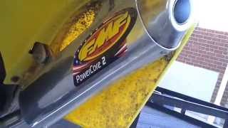 RM250 FMF Powercore2 VS Stock muffler [upl. by Ainnek234]