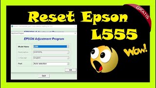 🟡 Reset Epson L555 😲 Gratis  2023 [upl. by Lodi648]