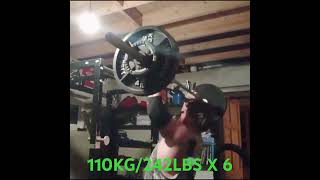 Road to 300LBS Press Episode 2 110KG242LBS X 6 [upl. by Acinaj53]