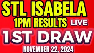 STL ISABELA 1PM DRAW RESULT NOVEMBER 222024 [upl. by Bonns77]