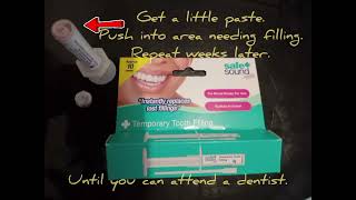 TEMPORARY TOOTH FILLINGKIT [upl. by Nymzaj]