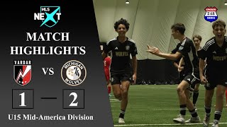 MLS NEXT U152010 Boys MATCH HIGHLIGHTS Vardar MI vs Michigan Wolves MI [upl. by Attegroeg]