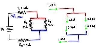 Kirchhoff’s Current Law Example 1 [upl. by Ymmaj150]