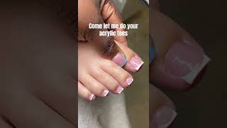 If you are in the Miami area looking for a toe tech comment down below ✨ pedicure acrylictoes [upl. by Dacy]