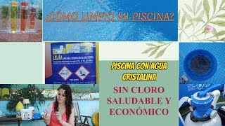 AGUA CRISTALINA ¿CÓMO MANTENGO MI PISCINA SIN CLORO forma económica y saludable  Sandra Ss [upl. by Llij729]