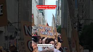 quotJewish DYKE for Palestinequot at the Dykes against genocide March in New York City [upl. by Pucida207]