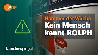 Kein Mensch kennt ROLPH  Hammer der Woche vom 041123  ZDF [upl. by Arch714]