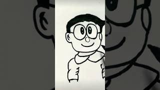 👉👌Easy 💯 Nobita Drawing 🎨🖌️ youtubeshorts creativity viralshort art [upl. by Alvie]