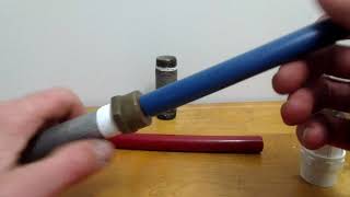 How to connect PEX pipe to old galvanized pipe [upl. by Albur498]