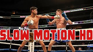 Ryan Garcia Stops Luke Campbell with a Body Shot  Super Slow Motion HD [upl. by Htebsle]