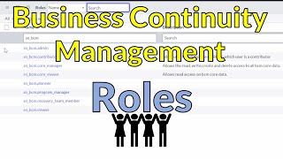 Business Continuity Management Roles [upl. by Leeann927]