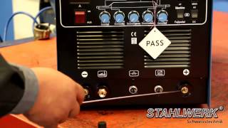 Welding Machine STAHLWERK ACDC Plasma 200P  AC DC TIG Inverter  Pulse  ARC  Plasma Cutter [upl. by Atsirc]