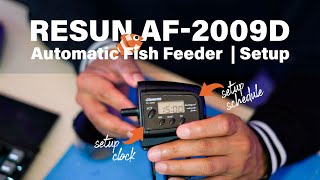 Resun AF2009D Automatic Fish Feeder Setup and Overview [upl. by Osswald]