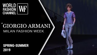 GIORGIO ARMANI SS 2019  Milan fashion week [upl. by Serle424]