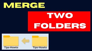 Merge Two Folders in Windows PC [upl. by Afas]