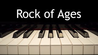 Rock of Ages  piano instrumental hymn with lyrics [upl. by Nailij]