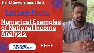 Numericals of National Income Analysis Eng Medium  Mathematical Economics [upl. by Dailey]