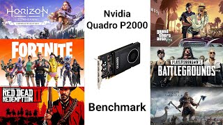 Nvidia Quadro P2000 Benchmark 2021 [upl. by Annoed]