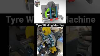 Tyre winding machine  package machinery work mechanical machine engineering automobile package [upl. by Nuahsyt]