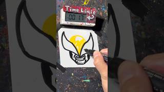 【ASMR】Drawing Wolverine in 40 Sec [upl. by Nedap30]